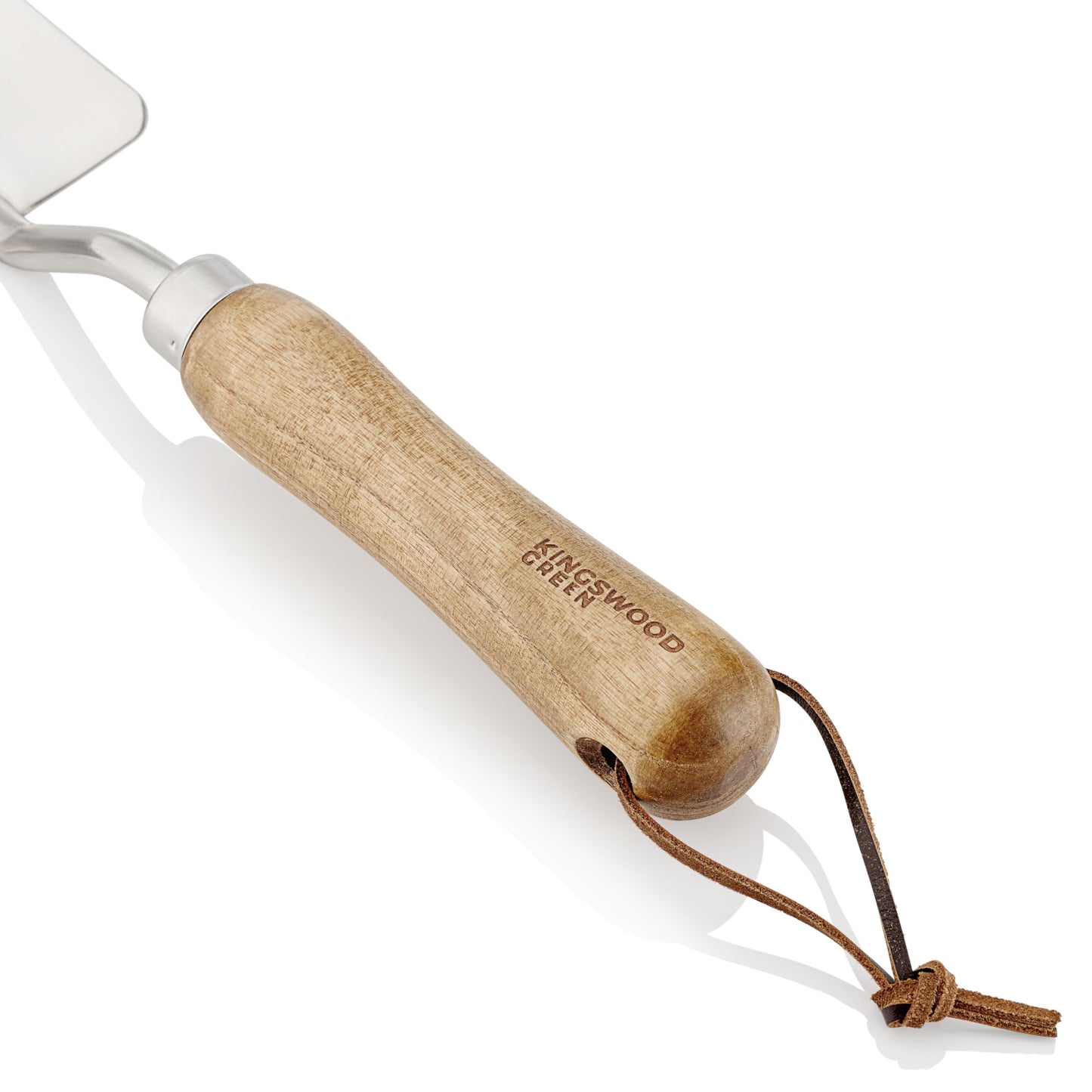Kingswood Green® 4-Piece Garden Tool Gift Set | Ash Wooden Handles | Trowel, Hand Transplanter, Weeder & Fork | Made with Stainless Steel