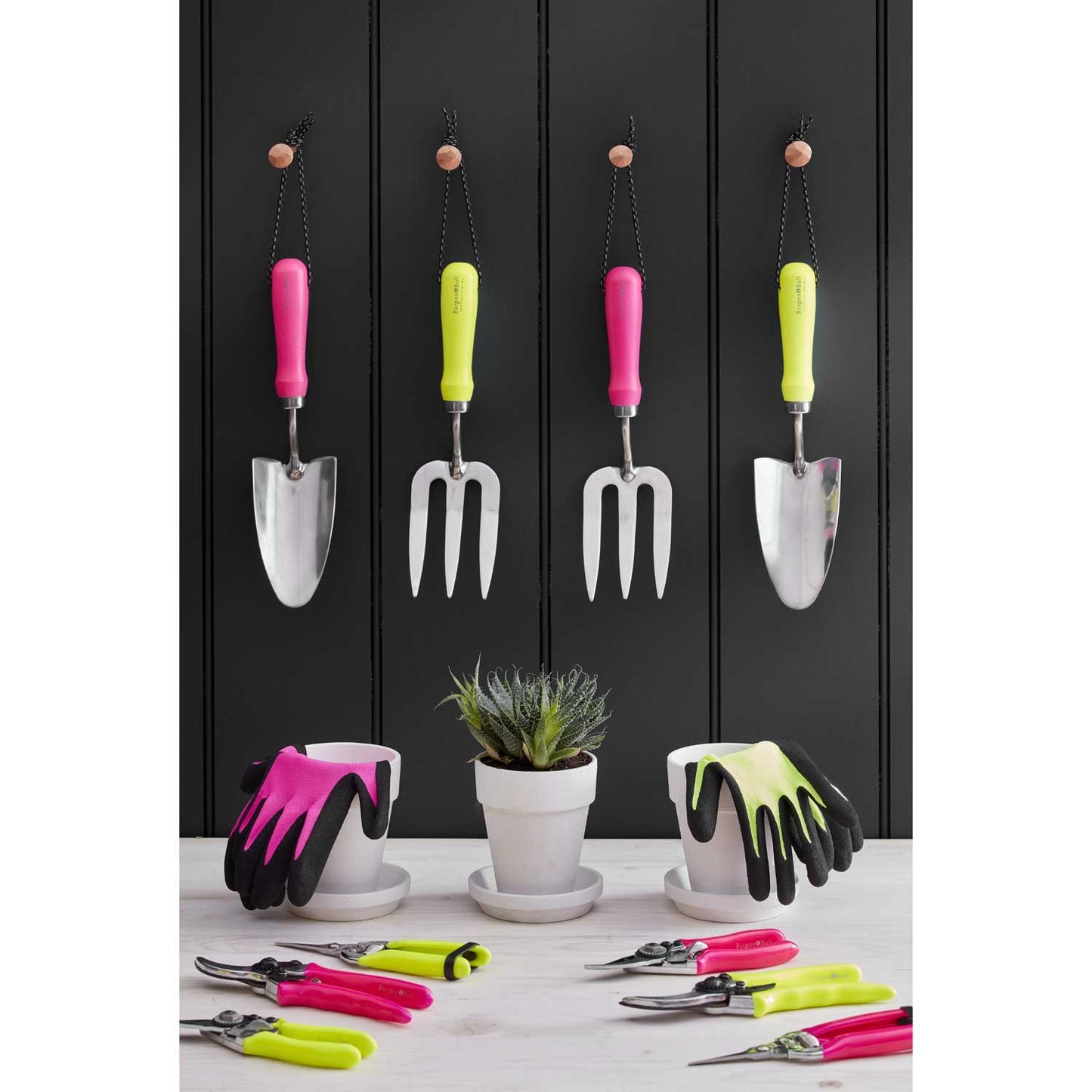 FloraBrite Pink Garden Hand Fork By Burgon & Ball