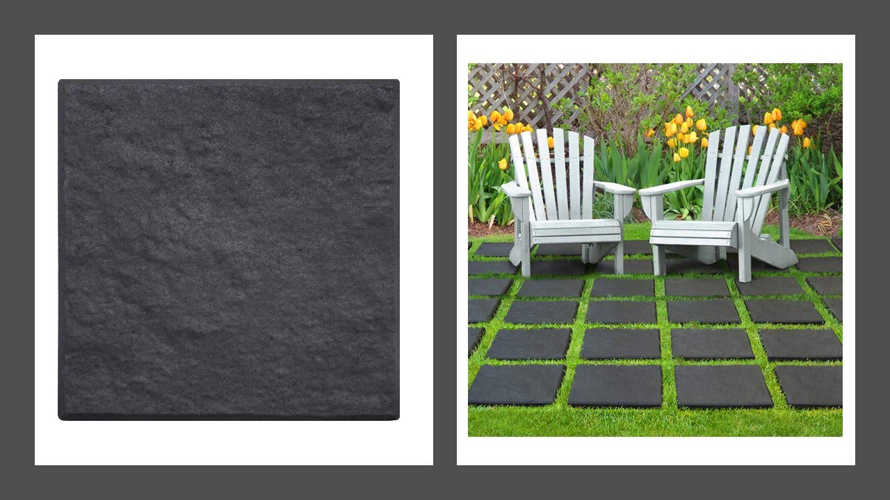 10 x Grey Square Stomp Stone