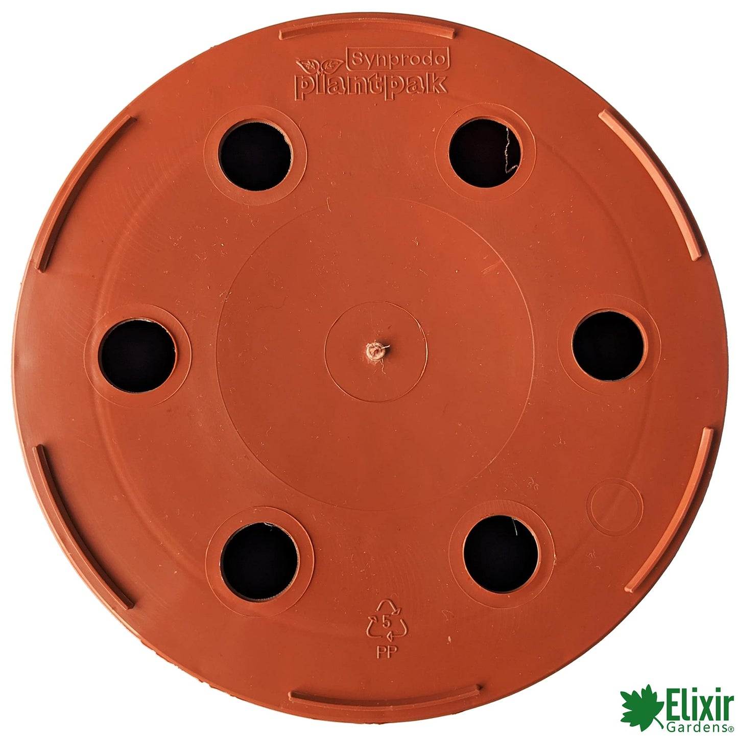 Elixir Gardens Plant Pot | Deep Terracotta Recycled Plastic Pots 23cm / 9" x 6