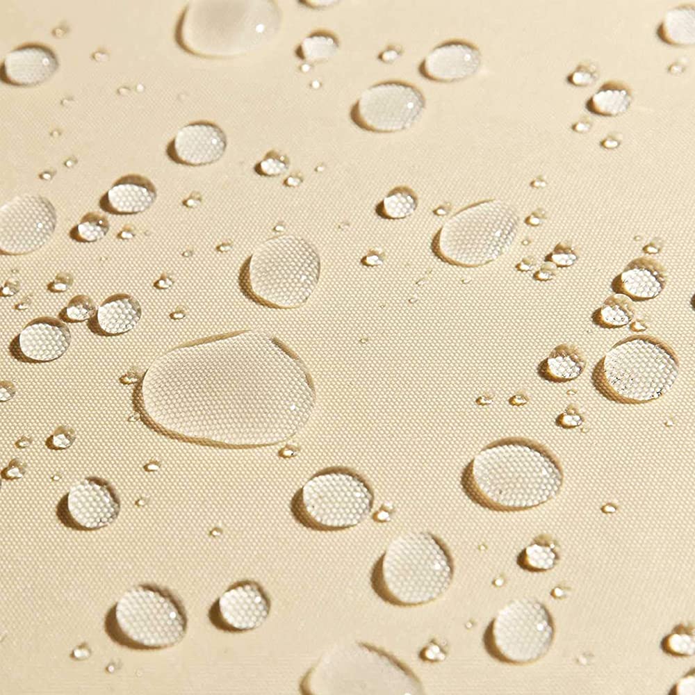 IOAOI Triangle Sun Shade Sail 3m x 4m x 5m Sails Canopy Waterproof Garden Sail Outdoor Awnings for Patios Waterproof with Free Rope - Pale Yellow