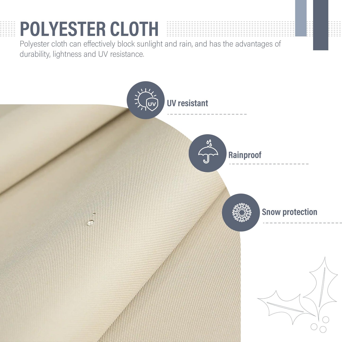 Aweather Metal Garden Pergola with Retractable Canopy, 3m x 4m, Sun Shade Gazebo (Grey)