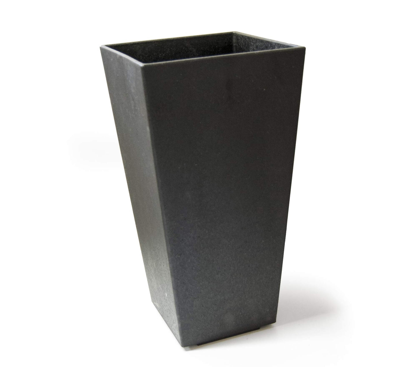 ECO GARDEN Recyled Rubber Plant Pot, Slate, 50cm