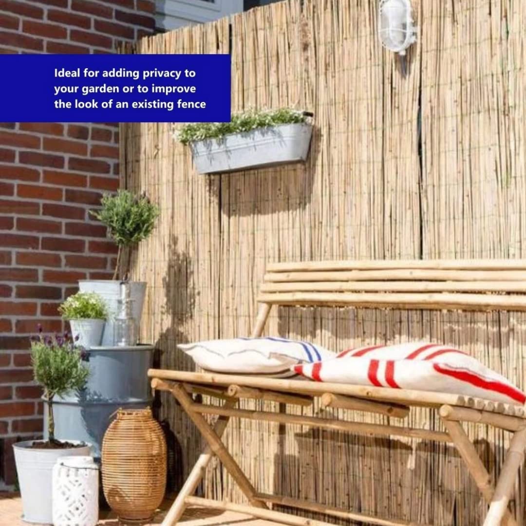 Suregreen Natural Bamboo Strong Garden Screening for Privacy and Outdoor Fencing | 2m x 4m