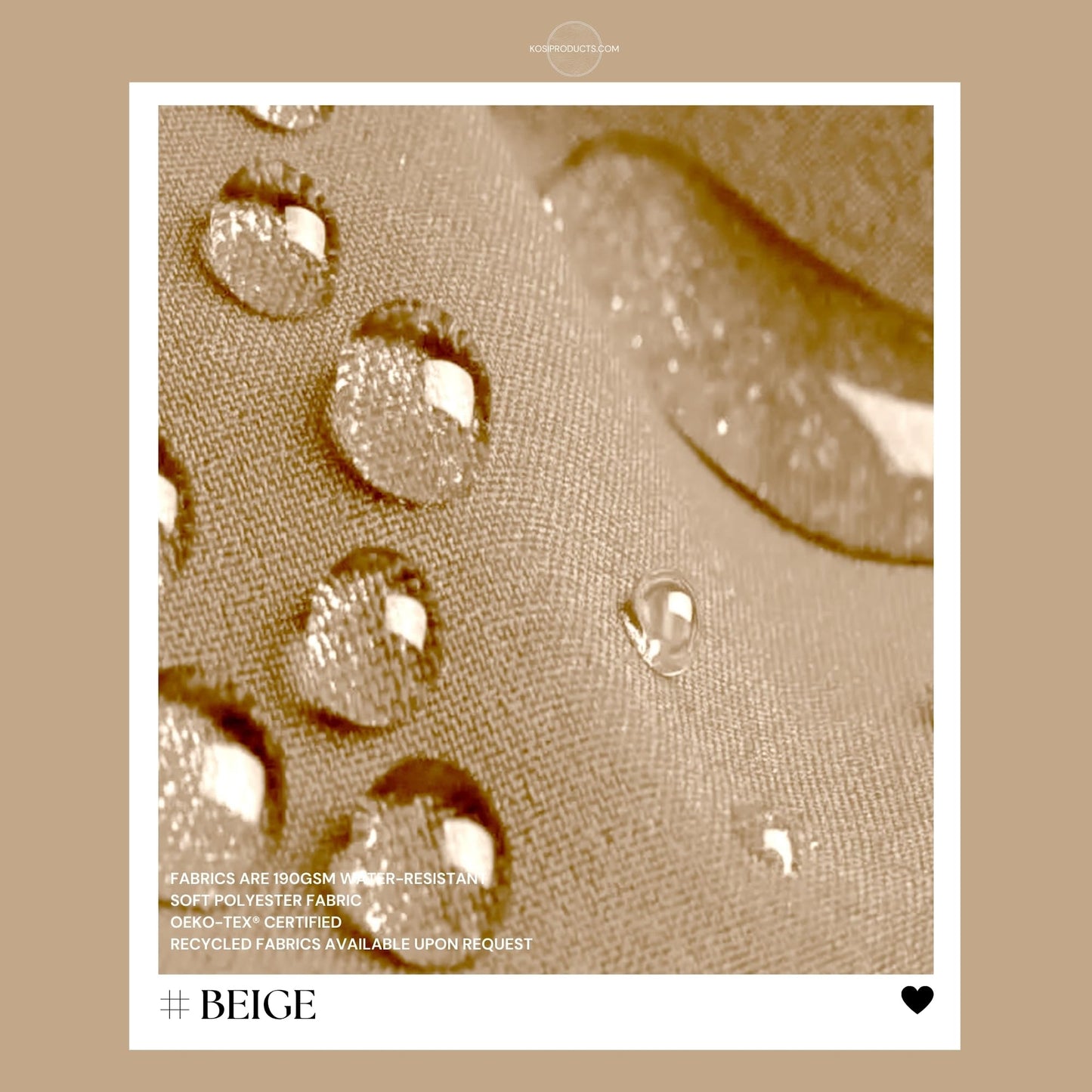 Kosiproducts 2 Seater Bench Seating Pad Cushion to fit Icenic Eden Garden Rattan Furniture 128cm x 50cm (Beige) - Bench Not Included