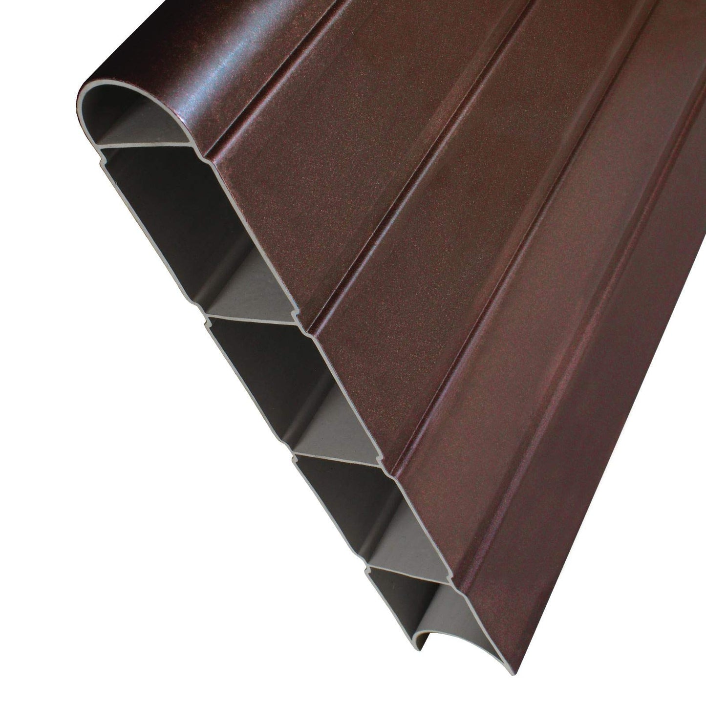 8' (2.4m) Walnut Long Composite Fence Board Plastic Eco Fencing Panel Plank Gravel Board