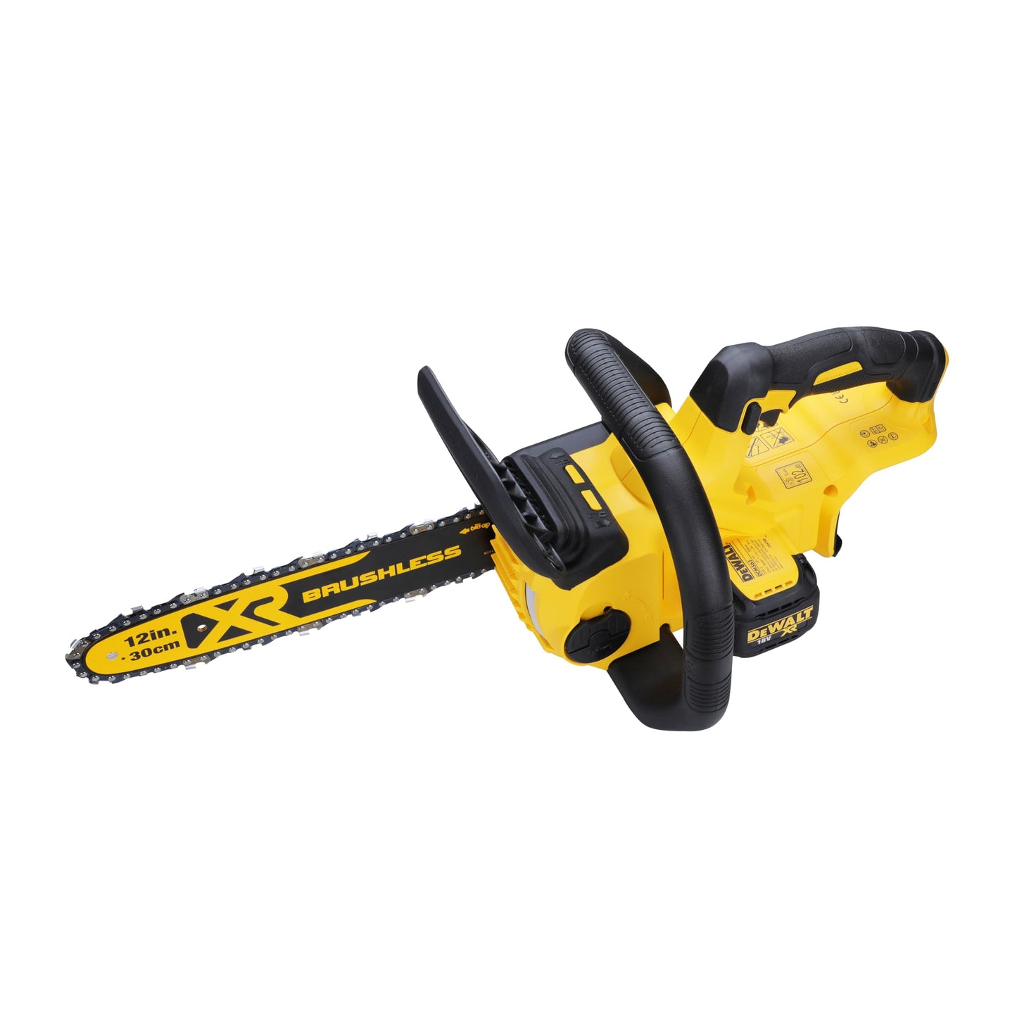 DEWALT DCM565N-XJ Electric Chainsaw 18V XR, 7.68 m/s Chain Speed, 30CM Bar & Chain