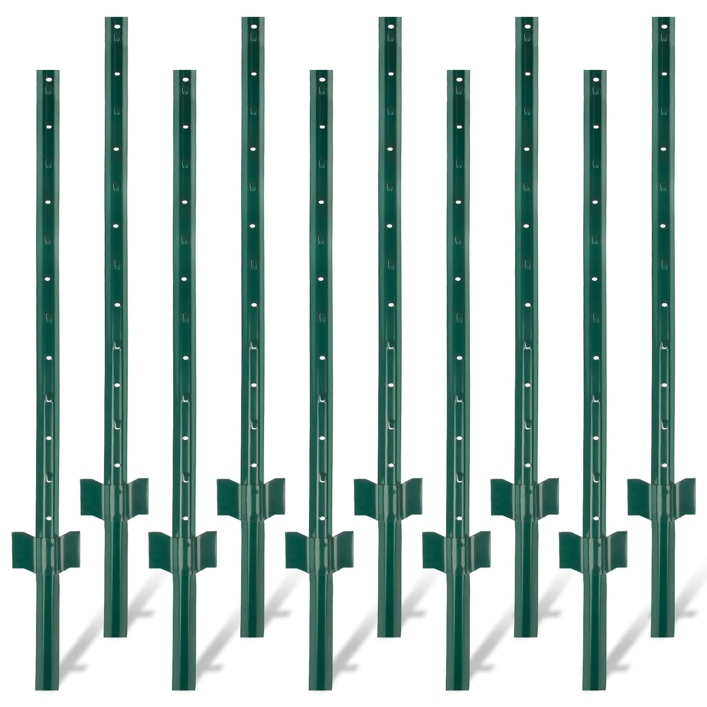Toriexon Metal Fence Posts – 3ft Heavy Duty (10 Pack)