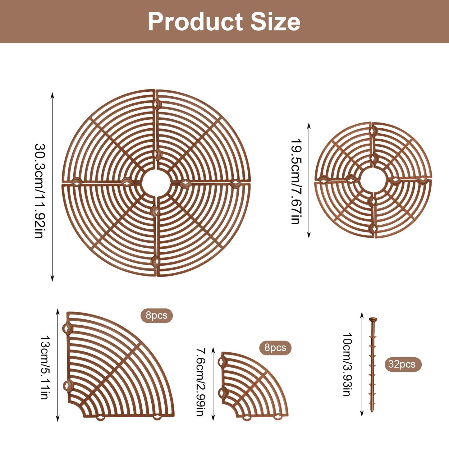 4 Pcs Plant Pot Grid Plant Pot Soil Guard Plant Pot Cover with Deep Stakes Cuttable Flower Pot Soil Cover Protectors Flower Pot Cover Cat Digging Stopper Plant Grid Pot Cover for Indoor Plants