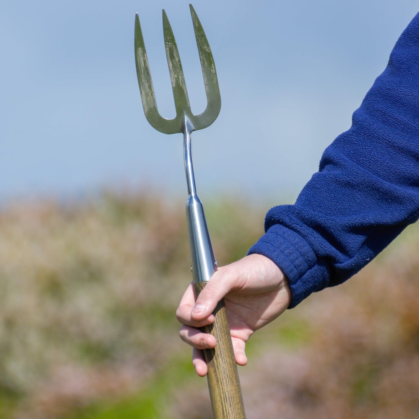Jamieson Brothers Gardening Stainless Steel Multi Tool Set for all your gardening needs (Long Handled Fork and Trowel)