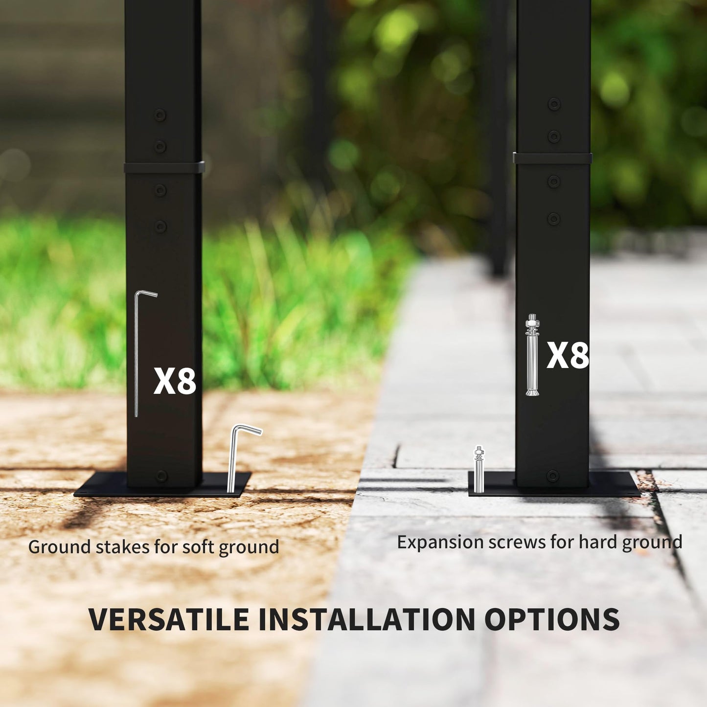 Outsunny 3 x 3(m) Metal Pergola with Retractable Roof and Sidewalls, Garden Gazebo UPF30- Sun Shade Shelter for Outdoor, Patio, Deck, Dark Grey