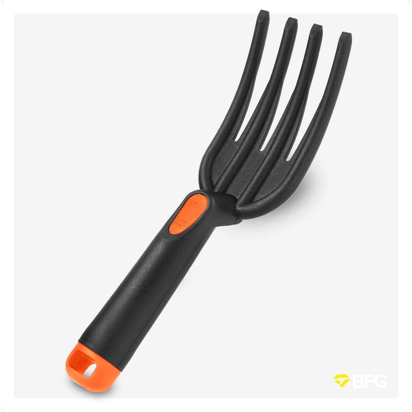 BFG Garden Tools Set Rake Trowel Fork, Lightweight Gardening Tools Set Heavy Duty, Garden Hand Fork, Hand Rake, Hand Trowel, Robust Garden Accessories Garden Rake, Garden Fork, Garden Trowel Tool Kit