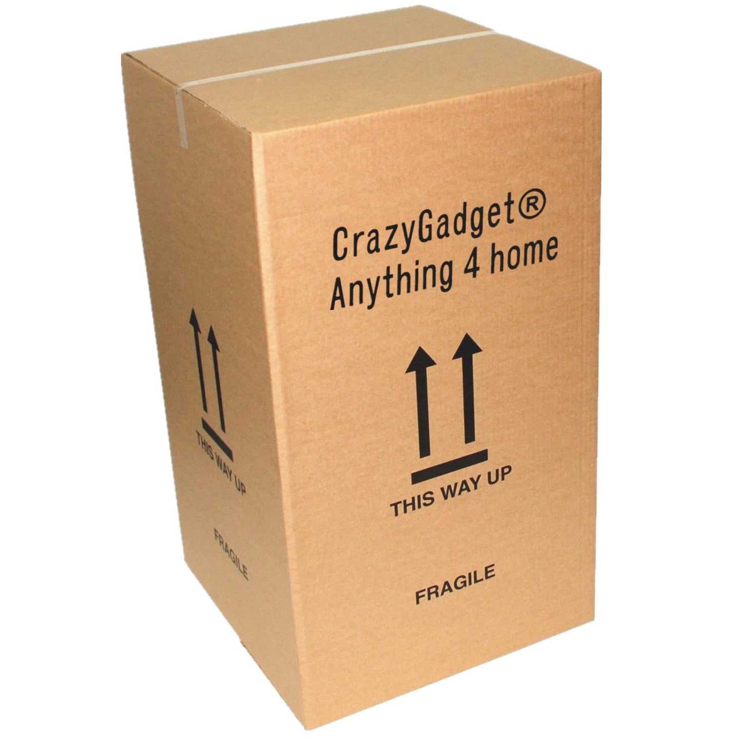 CrazyGadget® Large Milano Tall Planter Square Plastic Garden Flower Plant Pot Gloss Finish (1, Black)