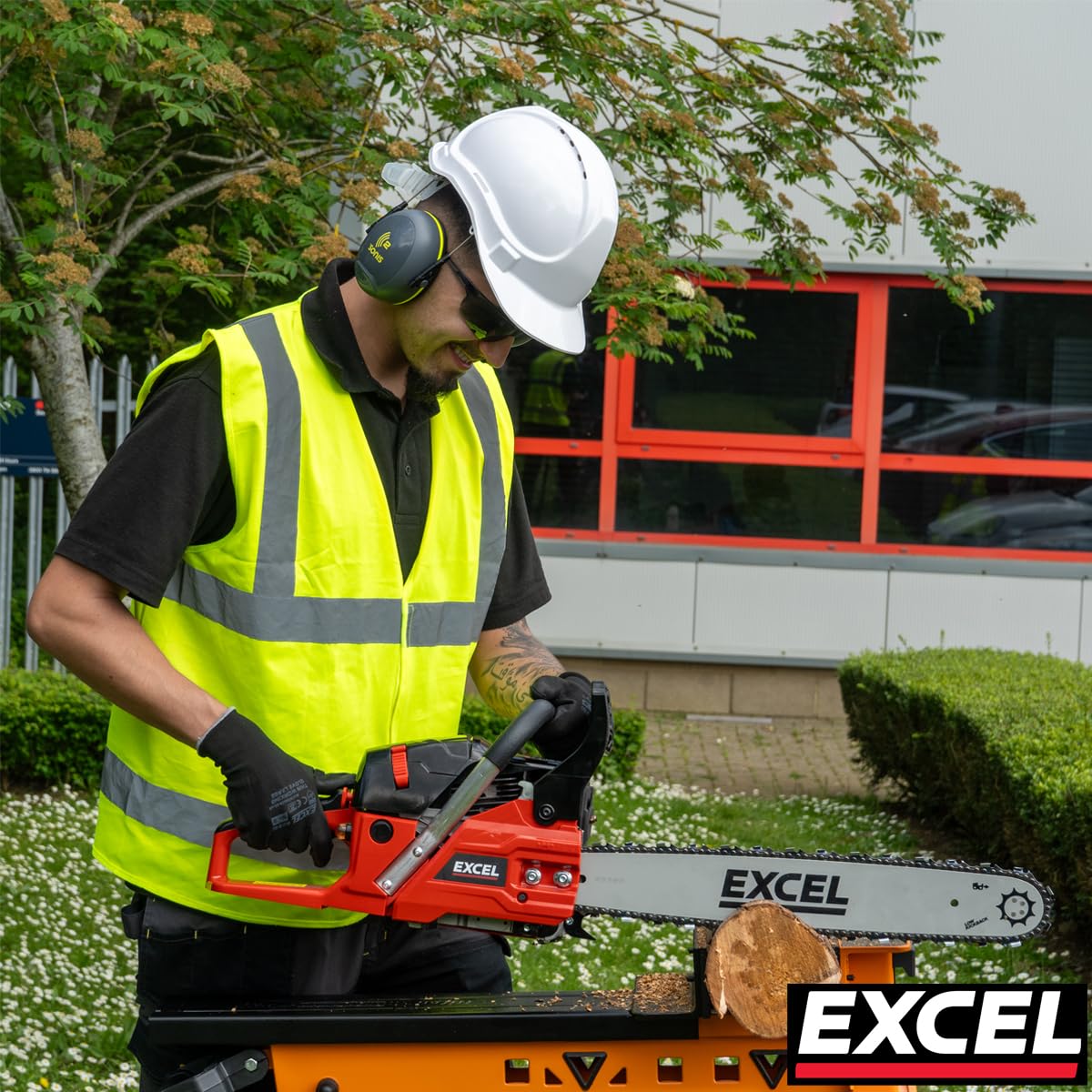 Excel 62cc Petrol Chainsaw 20" Heavy Duty Wood Saw - 20 inch Petrol Chainsaw, Heavy Duty Chainsaw, Chain Saw, Petrol Gardening Tool, Gardening Tools