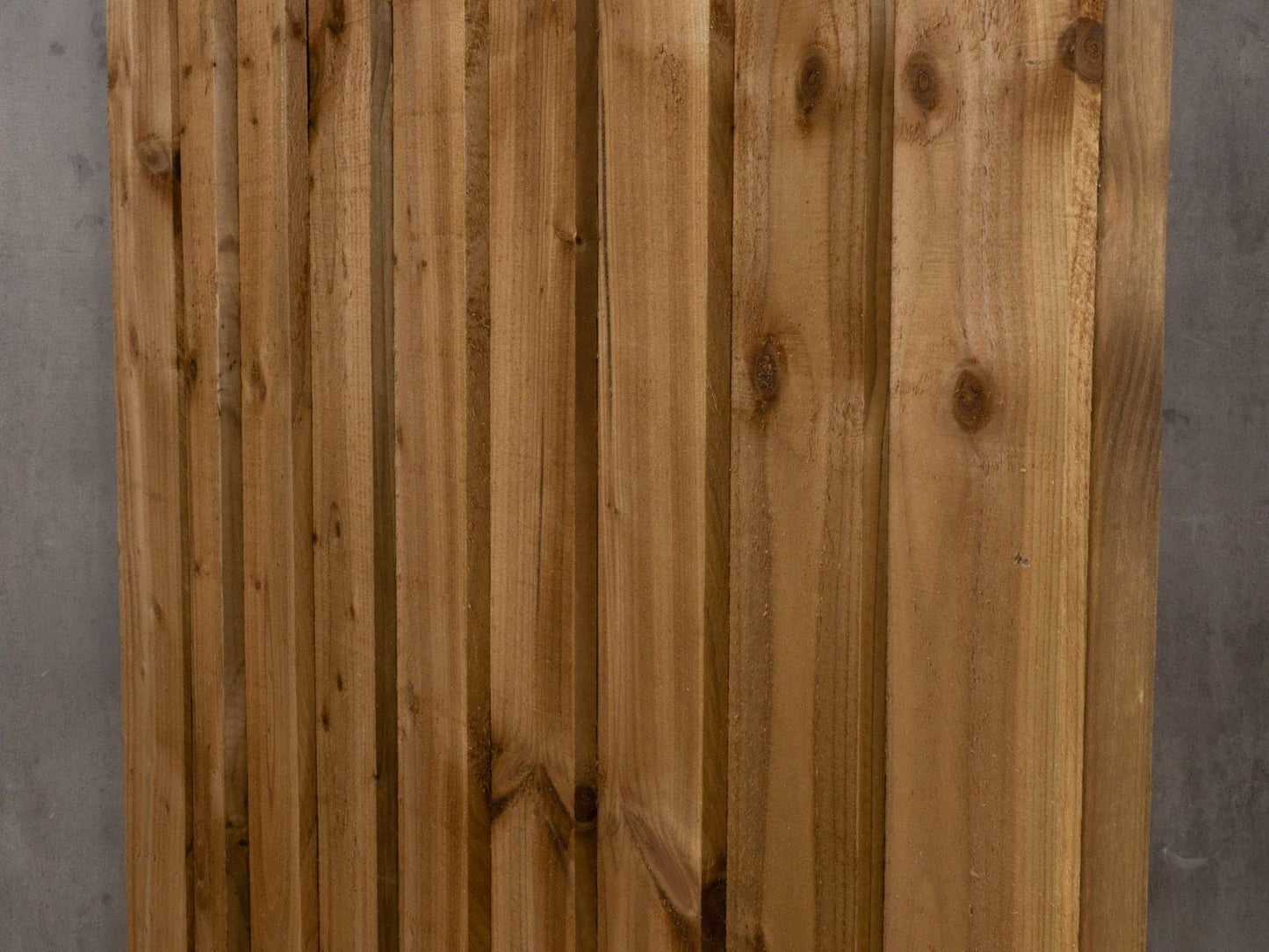 Featheredge Arch top, Wooden Garden and Side Gates (v3)(H-1200, W-800, Brown Finish)