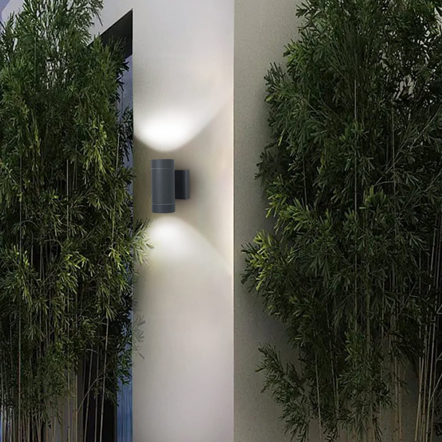 EBION Outdoor Wall Lights Mains Powered,IP54 Waterproof Up Down Lights Outdoor,GU10 Outside Lights Exterior Sconce,Aluminium Garden Wall Lamp for Front Door,Garage,Porch,Patio