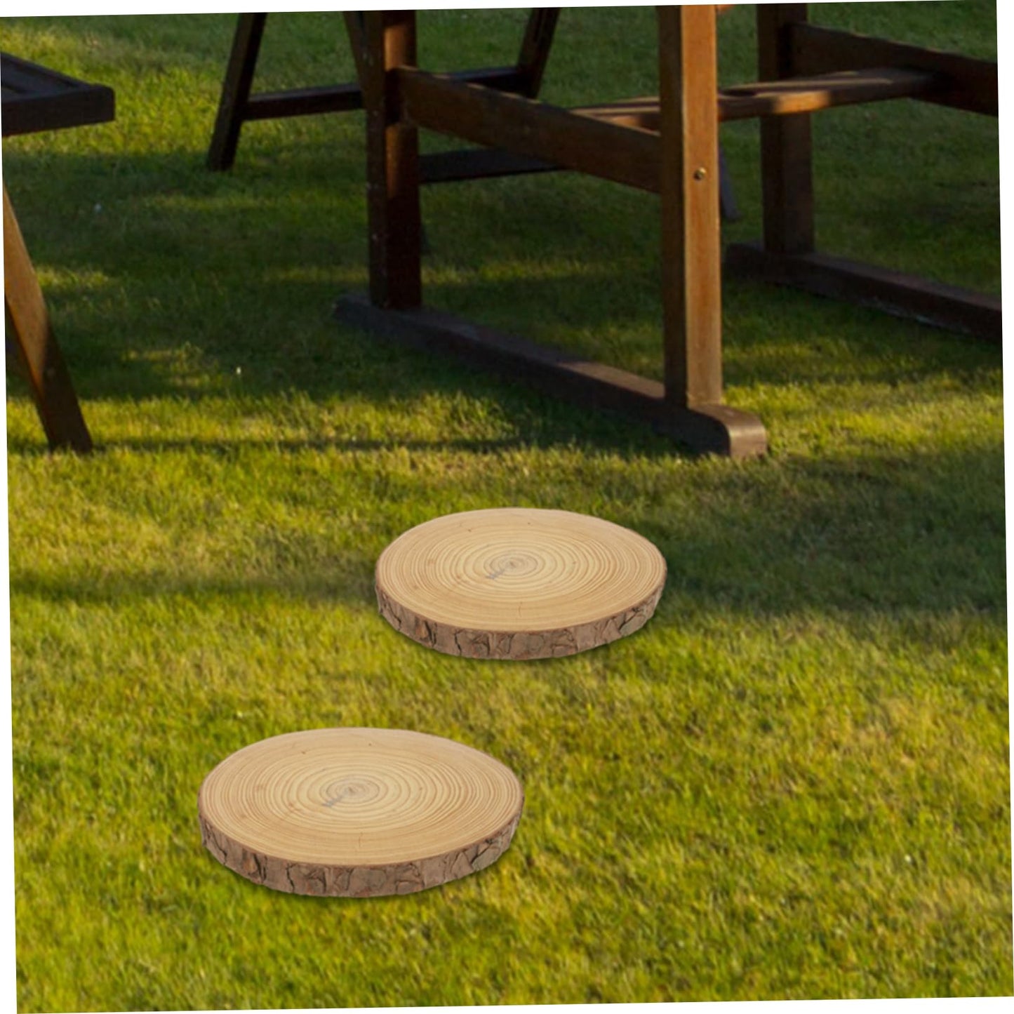 FUNOMOCYA 3 Pcs Garden for Outdoor Walkway Wooden Boards for Pathway and Lawn Decor Garden Tiles for Easy Landscaping and Outdoor Aesthetics