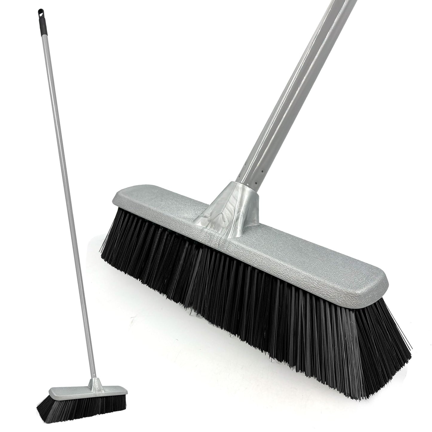 Sweeping Brush Indoor - Durable Floor Brush Indoor Broom with Durable Bristle Broom, Laminate Floor Brush Brooms with Strong Handle