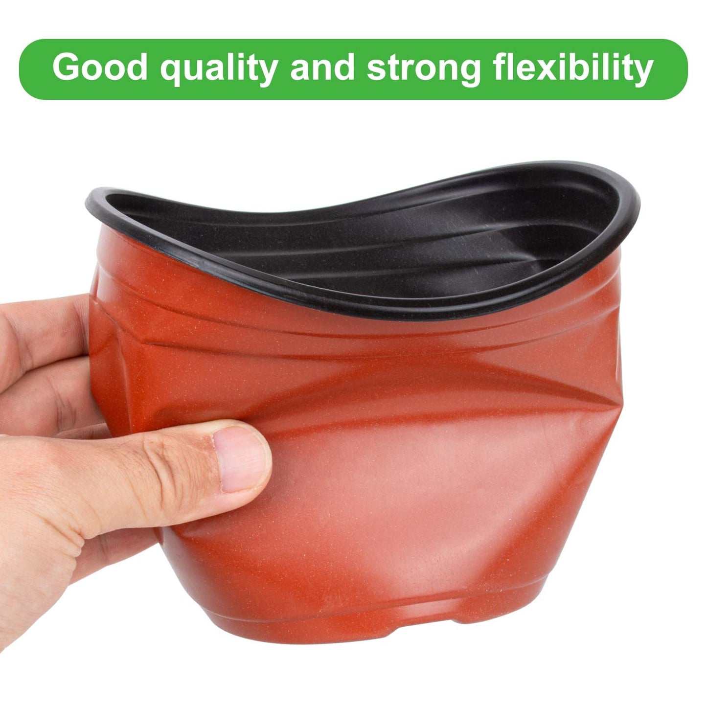 E-KNOW 150 Pcs 15 cm Plastic Plants Nursery Pot/Pots Seedlings Flower Plant Container Seed Starting Pots for Succulents, Seedlings, Cuttings, Transplanting