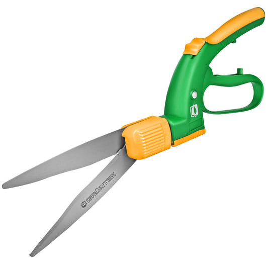 GRÜNTEK Grass Shears Swift 380 mm Teflon 360° Rotating Cutter Head, Teflon Coated, Comfort Lawn Grass Shear, 21 Days Money Back