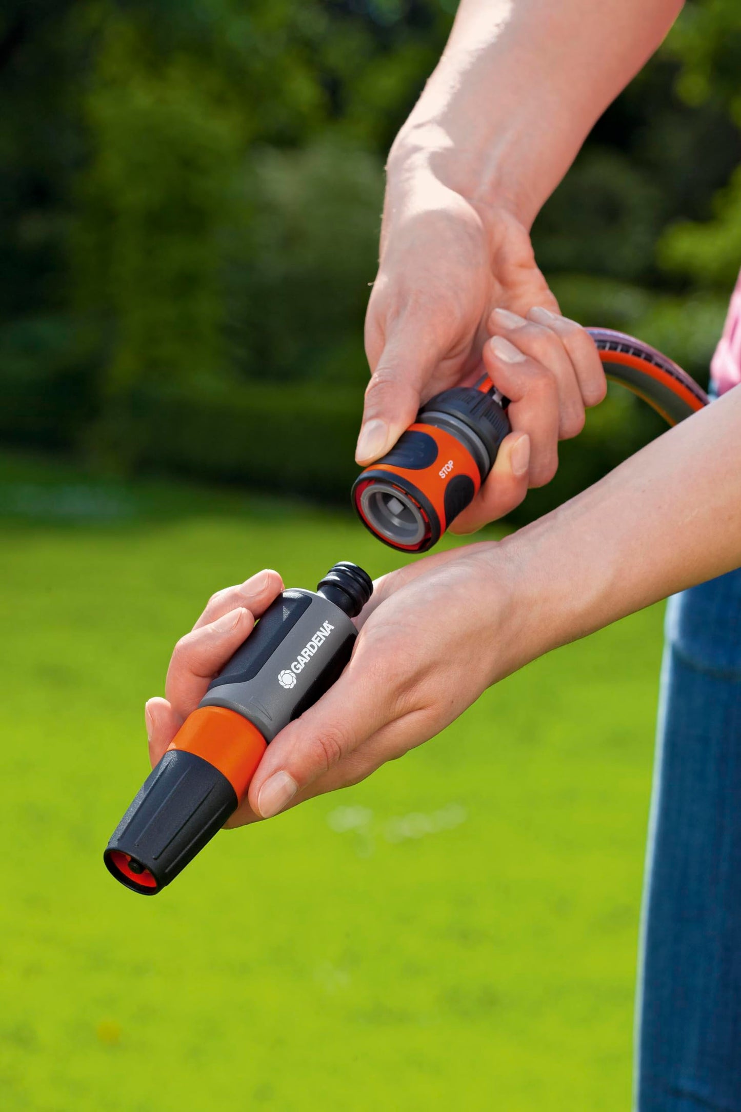 Gardena Hose Connector Set 13 mm (1/2 inch) and 15 mm (5/8 inch): For the beginning and end of the hose, connector to fit all Original system parts, UV and frostproof (18279-20)