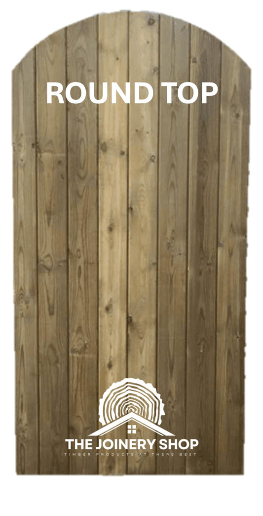 Strong, Treated T&G curved Garden Gate, Ledged and Braced, Tongue and Groove 6ft * 3ft 20mm tongue and groove