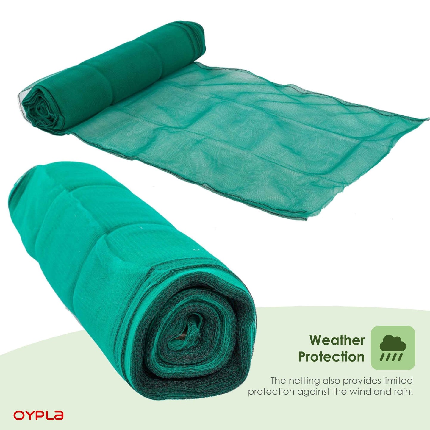 Oypla Safenet Green Shade Debris Scaffold Netting 2m x 50m
