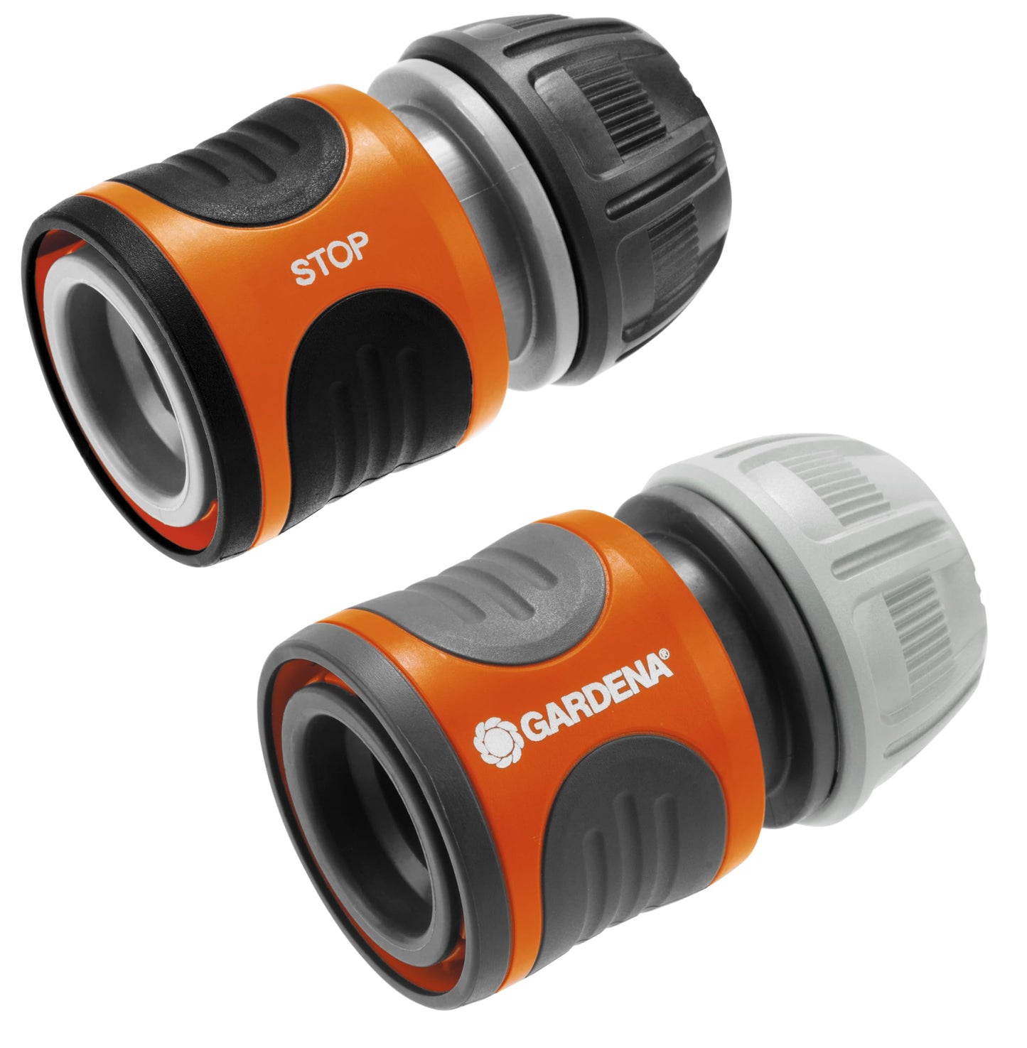 Gardena Hose Connector Set 13 mm (1/2 inch) and 15 mm (5/8 inch): For the beginning and end of the hose, connector to fit all Original system parts, UV and frostproof (18279-20)