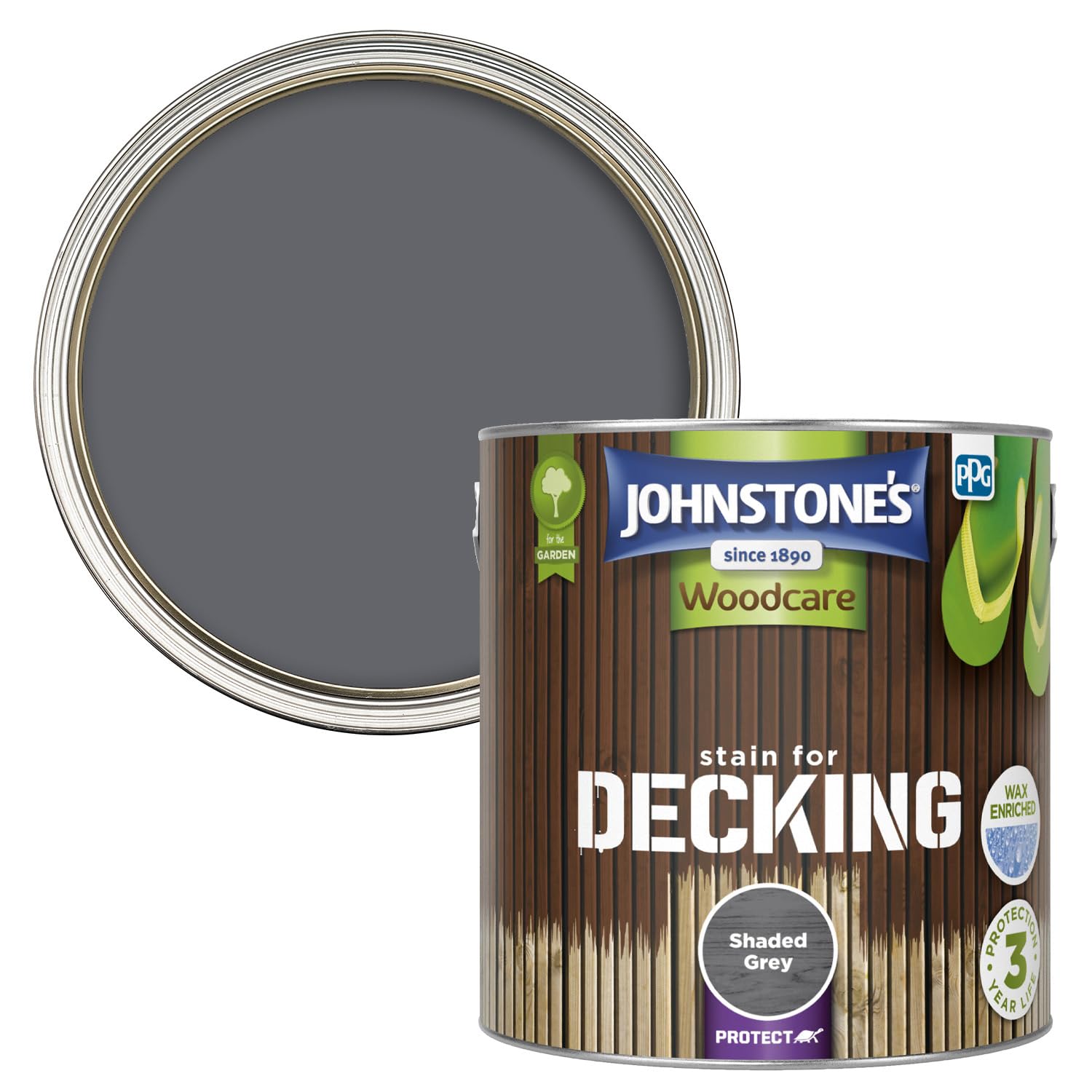 Johnstone's Vinyl Matt Emulsion Venice Grey 2.5L | Selco