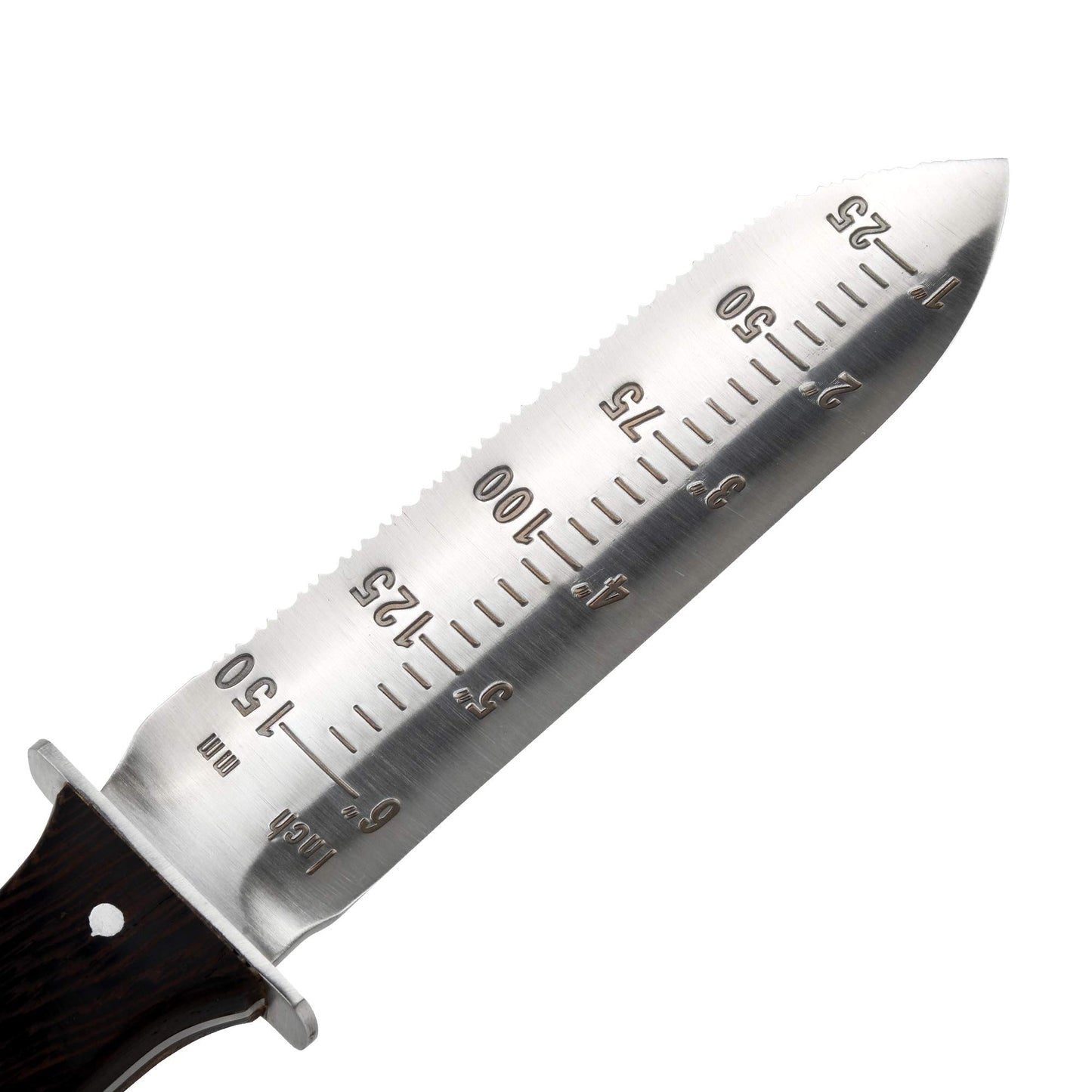FLORA GUARD Professional Hori Hori Garden Trowel, Multi-Purpose Garden Spade with Leather Sheath, Sharpening Stone Included, Ideal for Planting, Cutting, Weeding and More