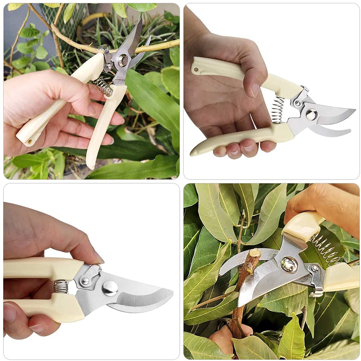 Garden Pruning Garden Secateurs Hand Pruners Pruning Shears for Branches, Flowers,Fruits Picking, Trimming Plants, Bonsai (Plastic)