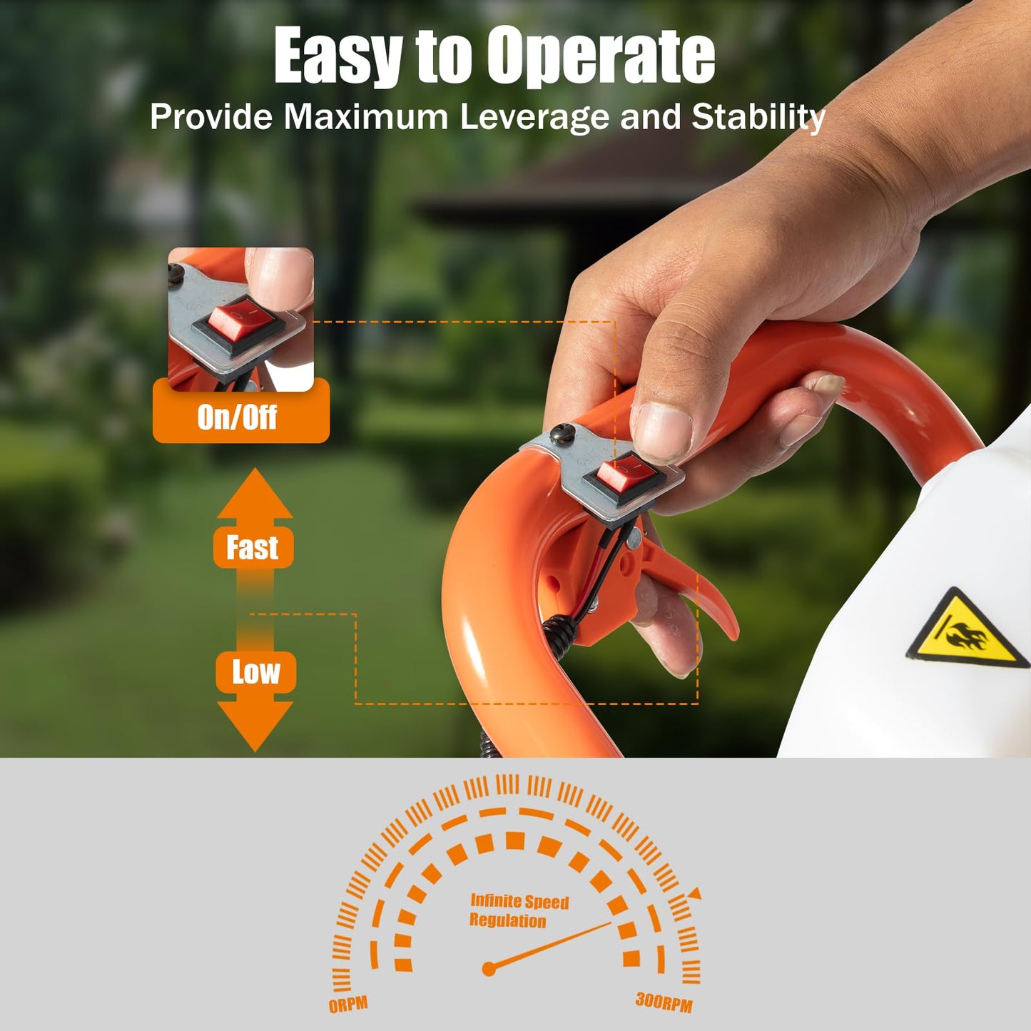 71cc 2-Stroke Petrol Earth Auger, Fence Posts 2.3 kW Petrol Drill (with 3 Bits) 100 mm 150 mm 200 mm, 2 Stroke Auger Post Hole Digger, for Digging Holes on Ice or Other Surfaces