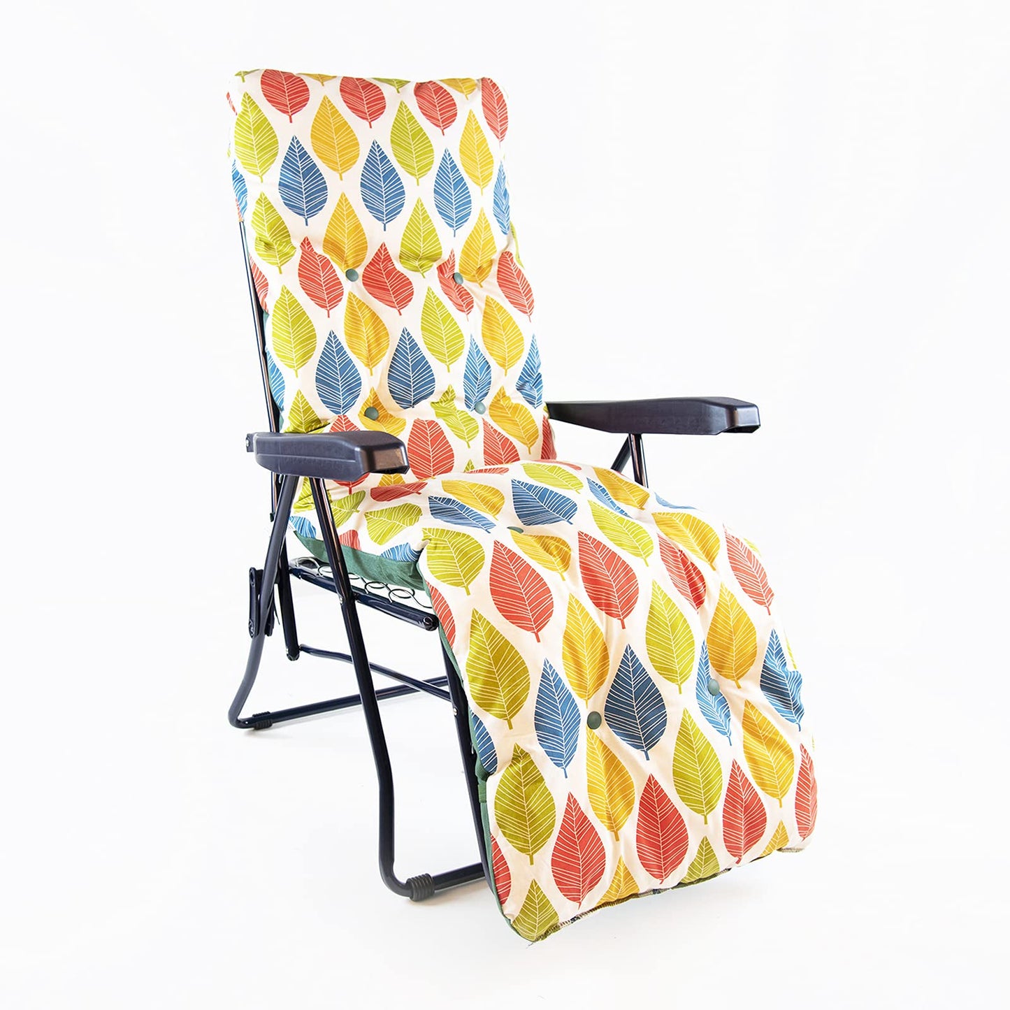 Sun Lounger Recliner Relaxer Reclining Chair Seat Outdoor Garden Patio Cushion