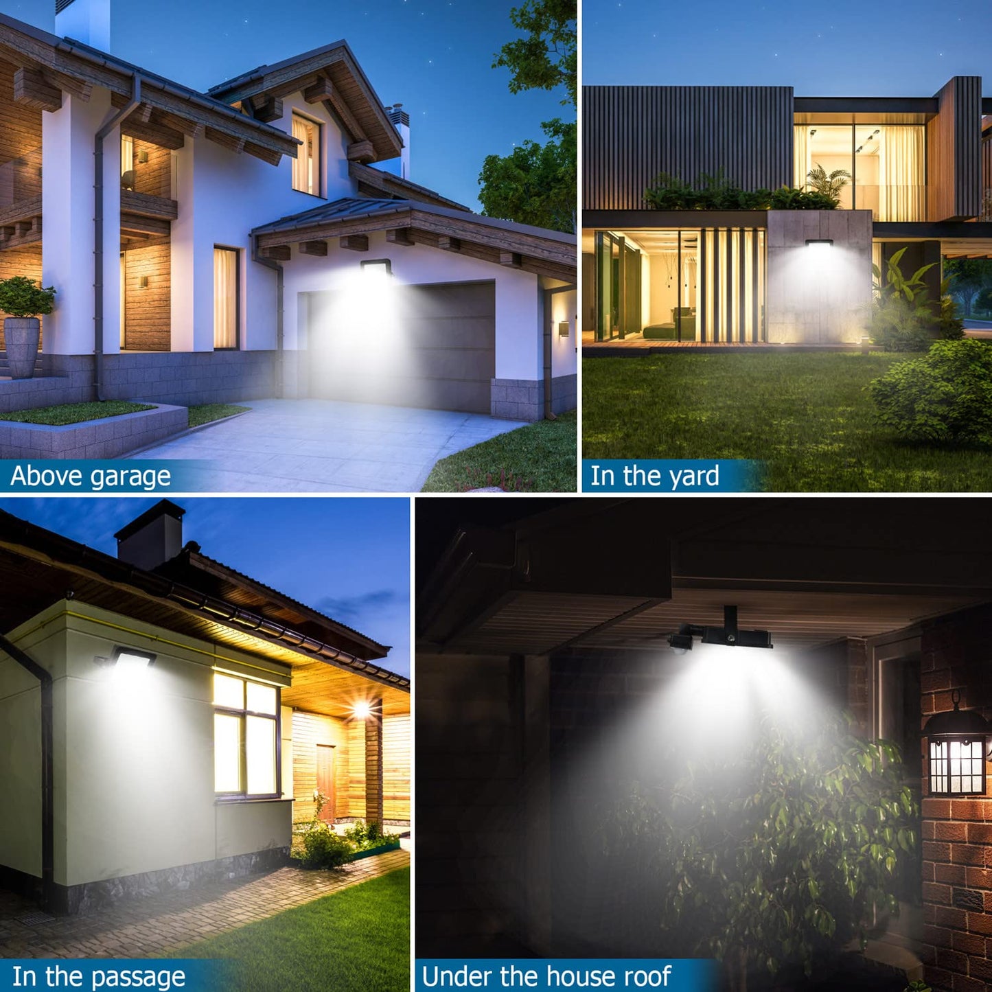 Aomeya Motion Sensor Outdoor Security Light, 50W 4750 Lumen LED Floodlights with PIR Sensor, IP66 Waterproof Motion Sensor Outdoor Wall Light with Remote Control for Garden, Backyard, Garage (50W)