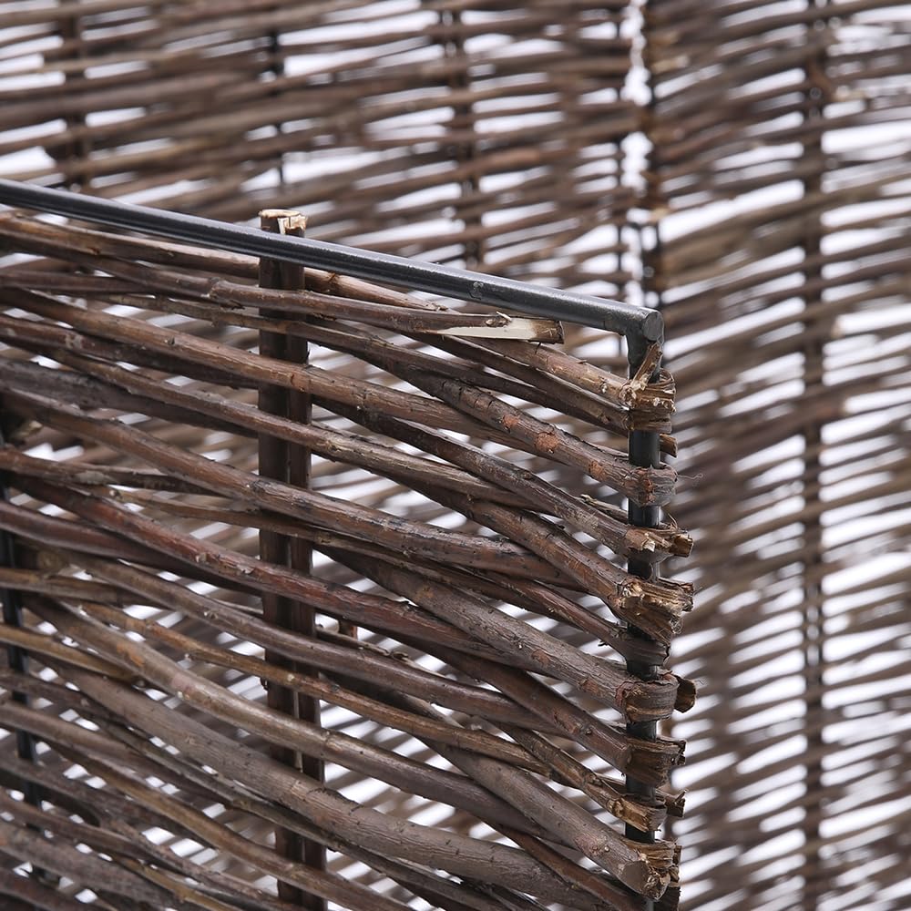 Warmiehomy Wheelie Bin Screen Willow Wheelie Bin Hideaways Triple Wheelie Bin Storage Outdoor Bin Shed 3 Wheelie Bins Screen