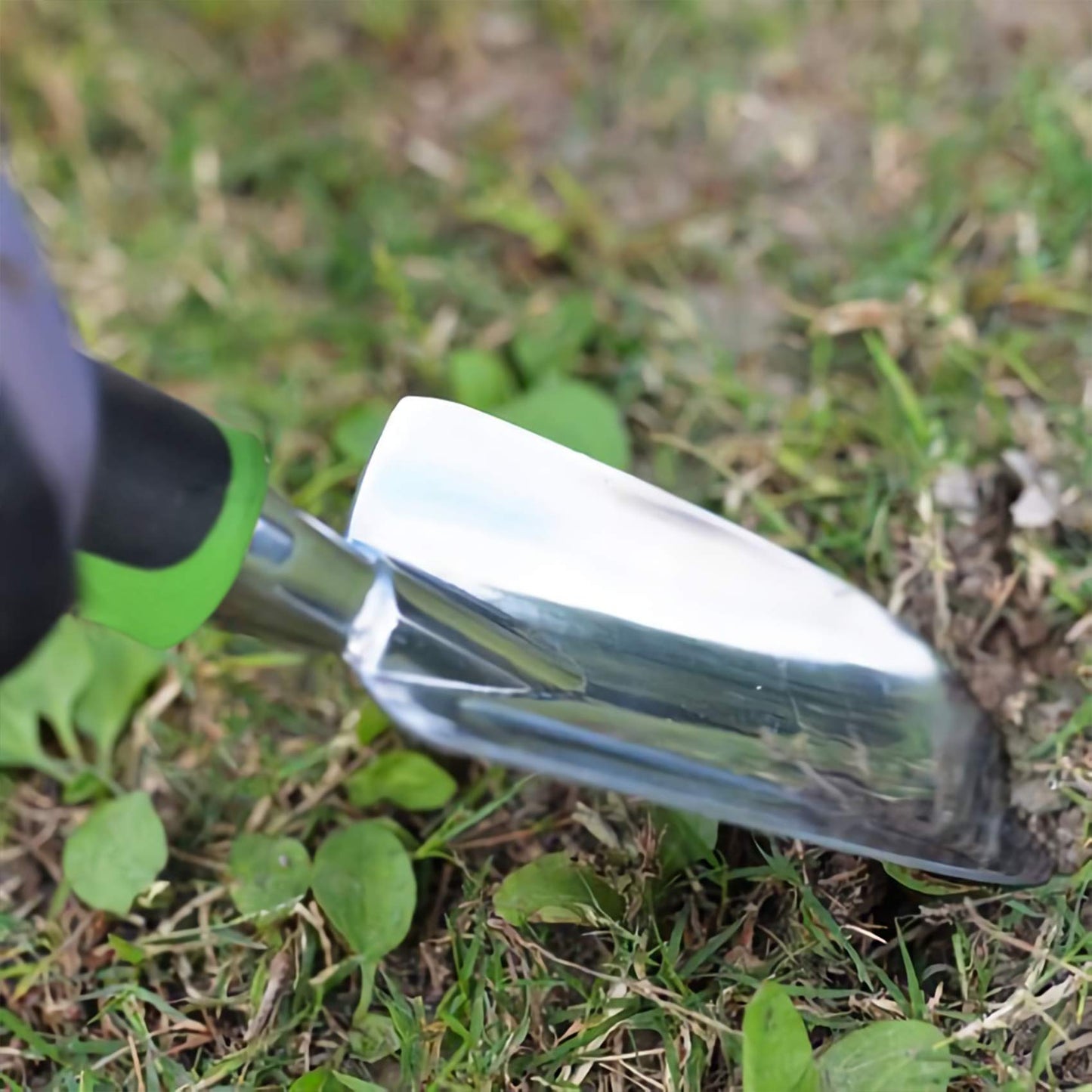 Garden Trowel - Stainless Steel - Ergonomic Grip Hand Tools with Soft Rubberized Non-Slip Handle for Transplanting, Weeding, Moving and Smoothing Digging & Planting