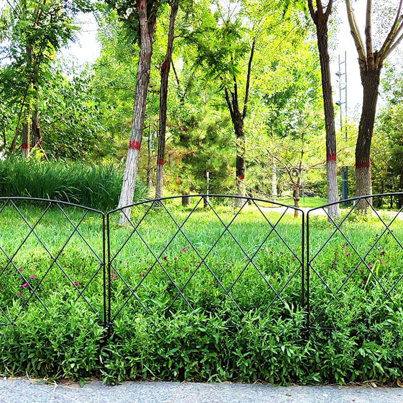 Thealyn Decorative Garden Fence 60cm (H) x 3m (L) Rustproof Metal Fence Panels No Dig Fence for Dogs Yard Patio Animal Barrier Flower Bed