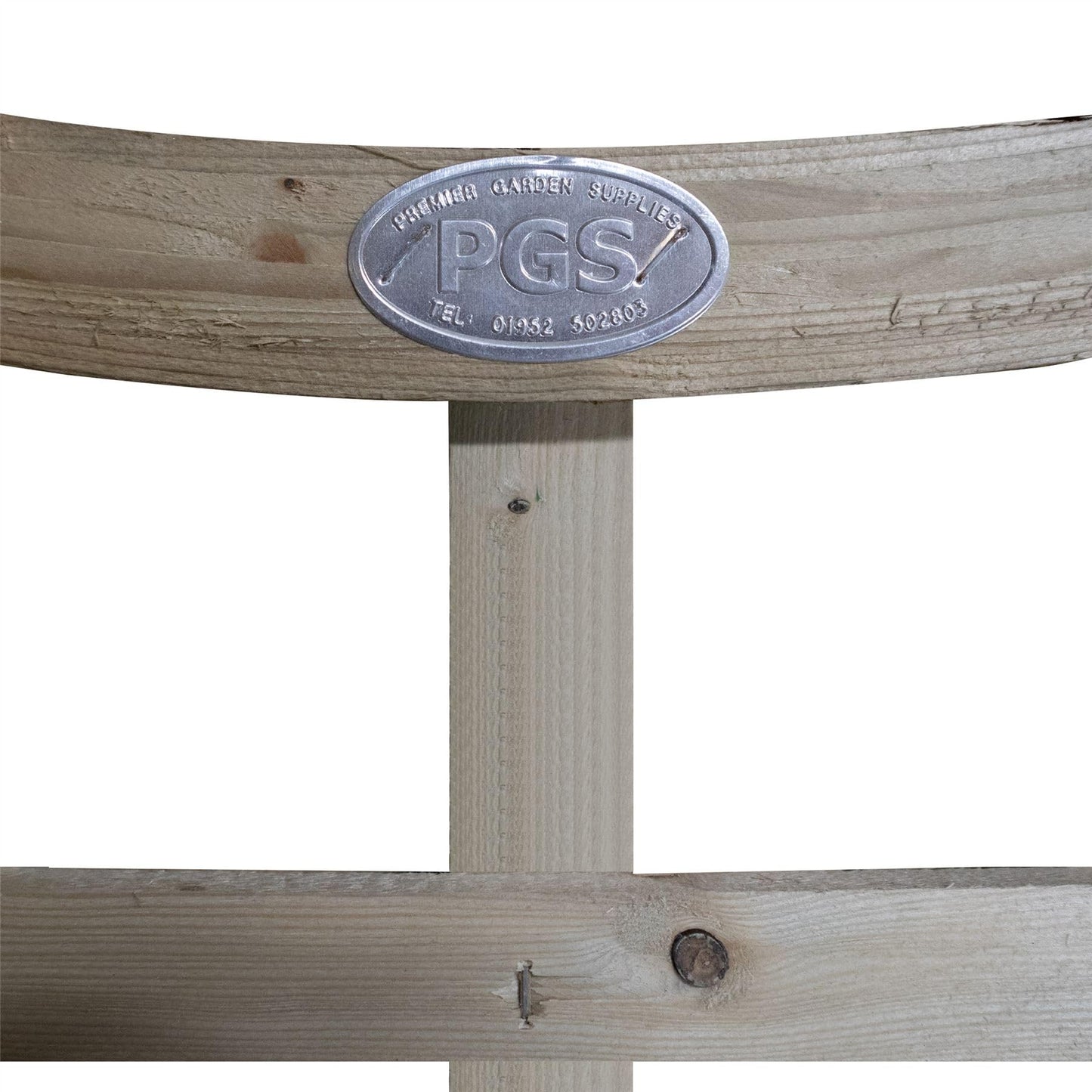 Premier Garden Standard Trellis Panels 120mm Squares Concave Design Width: 6ft (183cm) x Height @ Shoulder: 2ft (60cm) -20cm Concave Fence Panel Topper Wave affect with Arch Trellis Panels