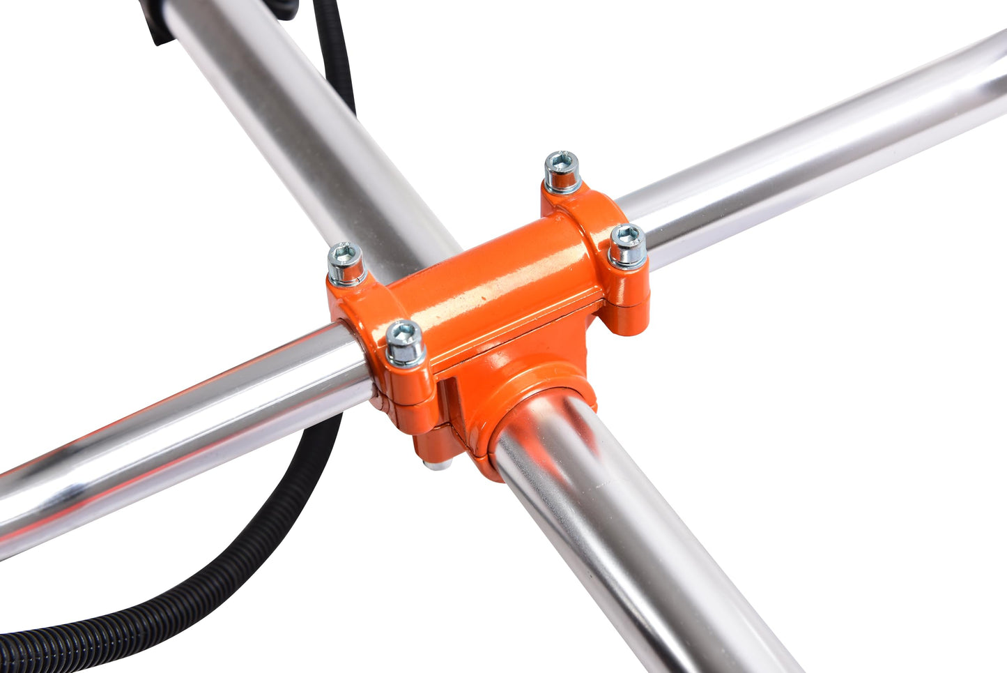 4 Stroke Petrol Strimmer with Blades - Heavy Duty Petrol Grass Trimmer and Brush Cutter with Bull Horn Handles | Brushcutter Strimmer with Metal Blade and Nylon Head 410mm Cutting Width | eSkde