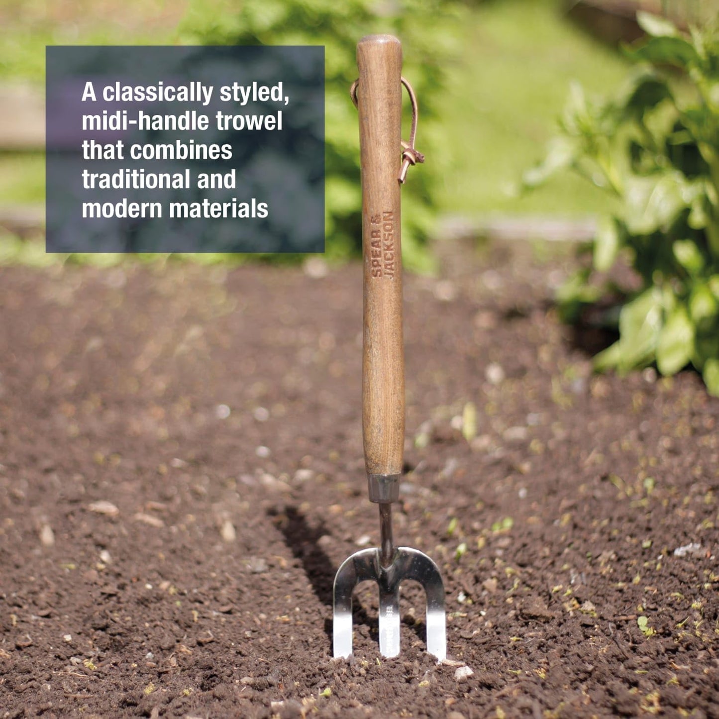 Spear & Jackson 5110WF Traditional Stainless Steel 12" Handle Weed Fork, Blue