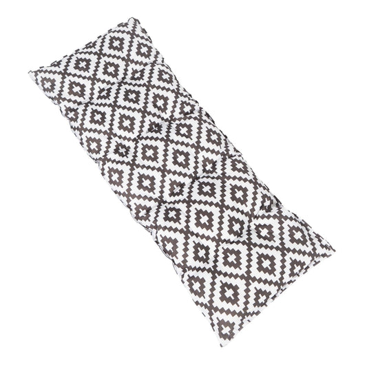 OHS Grey Garden Cushions for Bench, 2 Seater Bench Cushion Soft Outdoor Seat Pads for Garden Furniture Patios Water Resistant Comfy Bench Seat Cushion, Geometric