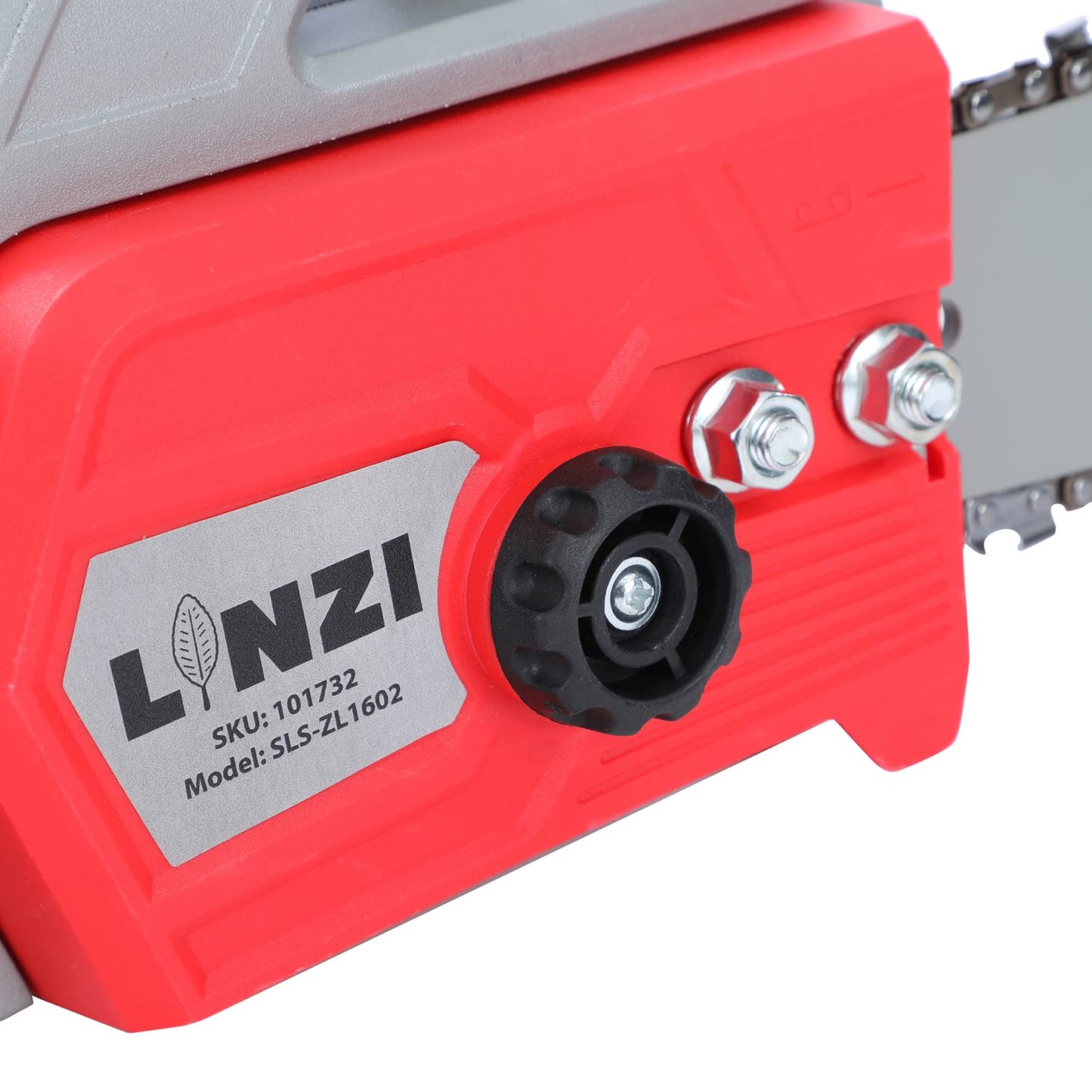 LINZI Electric Chainsaw 1300W 16-Inch Guide Bar and Blade Chain, Portable Corded Chain Saw with Extra Chain for Garden Trees Wood Cutting 101732