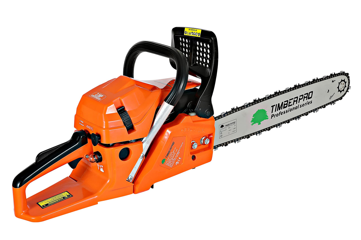 62CC TIMBERPRO Heavy Duty Petrol Chainsaw 20" Bar - 2 Chains