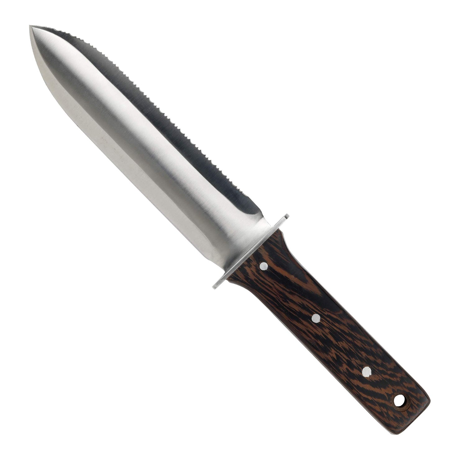 FLORA GUARD Professional Hori Hori Garden Trowel, Multi-Purpose Garden Spade with Leather Sheath, Sharpening Stone Included, Ideal for Planting, Cutting, Weeding and More
