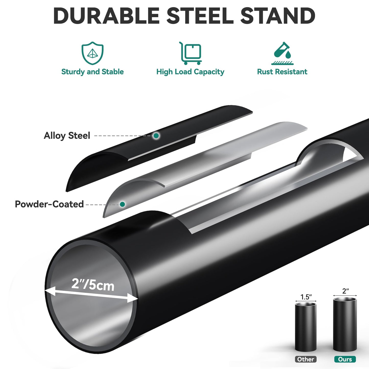 YITAHOME Canopy Swing Chair, 3 Seater Garden Swing Seat Chair, Outdoor Swinging Chair Bench with Adjustable Canopy & Removable Cushion for Patio Poolside Porch, 270KG Loadable,170 x 110 x 153cm, Black