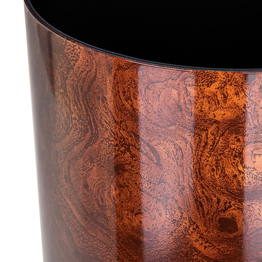 KORAD Wood Effect Indoor Plant Pots with Saucer and Drainage Holes, Round, Modern and Decorative Flowerpot for All Houseplants, 6 sizes, 25 colours(18 cm - 7 inches)