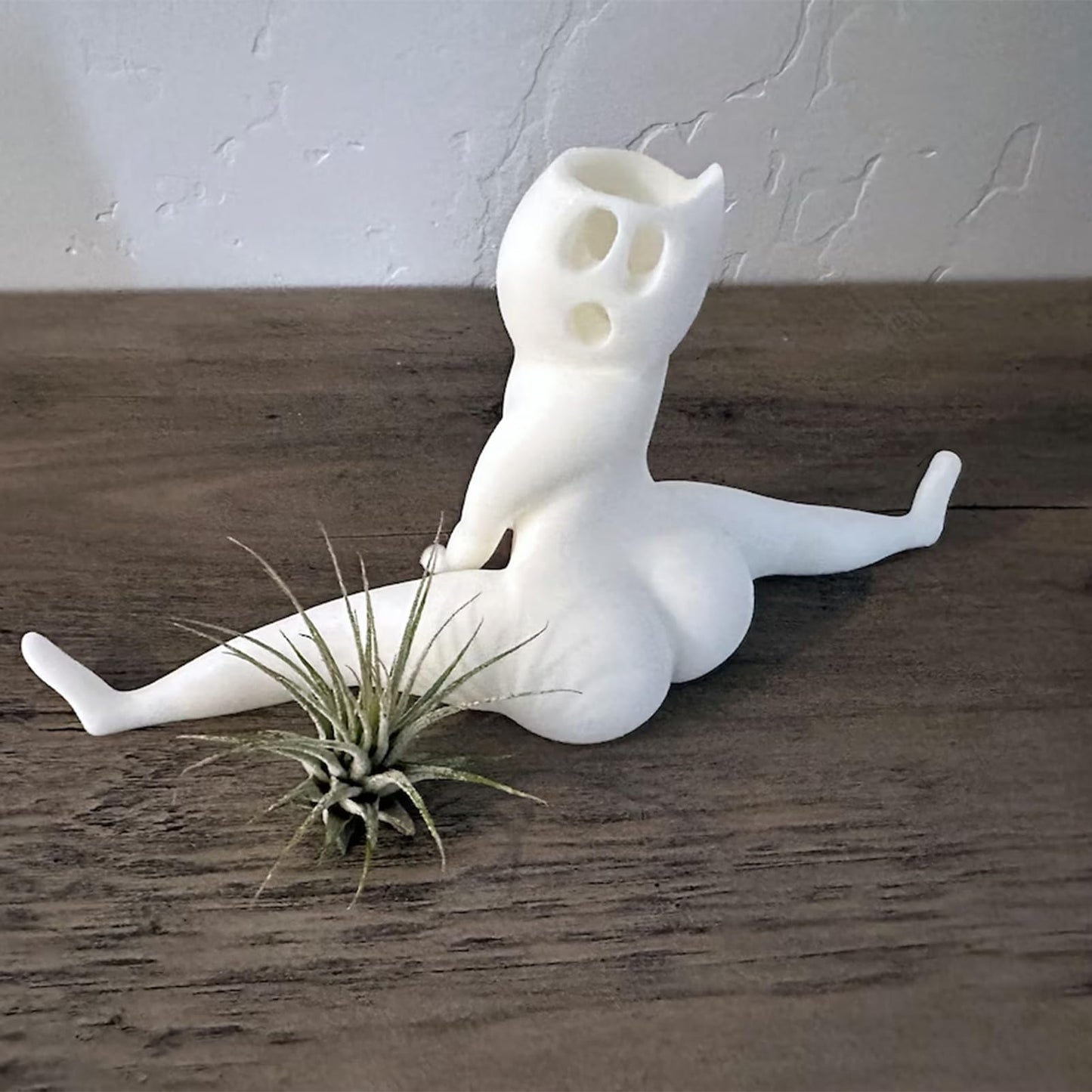 mimika Funny Big Booty Ghost Planter, Big Booty Planter Pots Air Fern Display Stand, Funny Plant Pots, Succulent Planter Air Plant Display Pots, Cute Cermic Garden Planter Prank For Home Decor