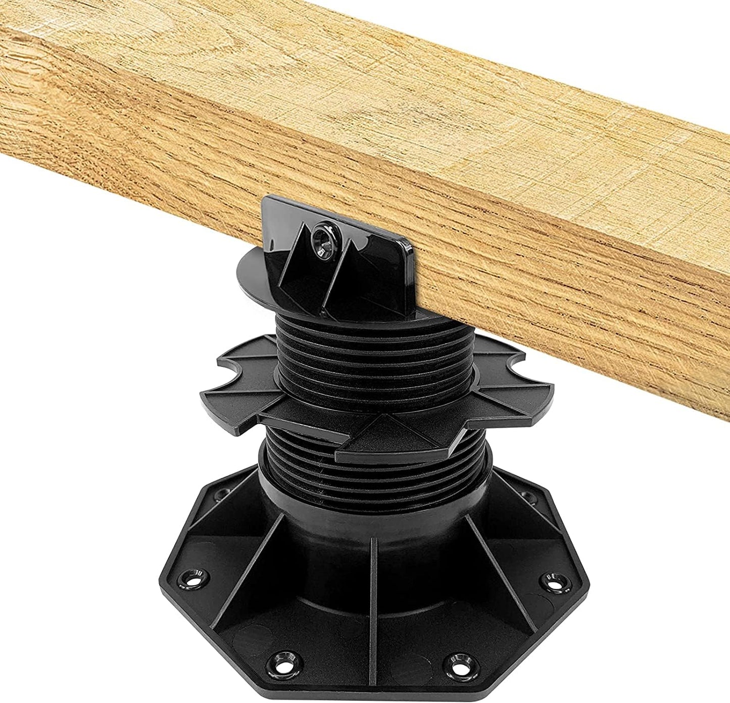 Ceta Adjustable Decking Pedestal, Pack of 30, 60mm-135mm, Shed Base, Riser Bearing Support, Shed Support, Feet Suitable for DIY Projects, Deck Levelling, Shed Levelling