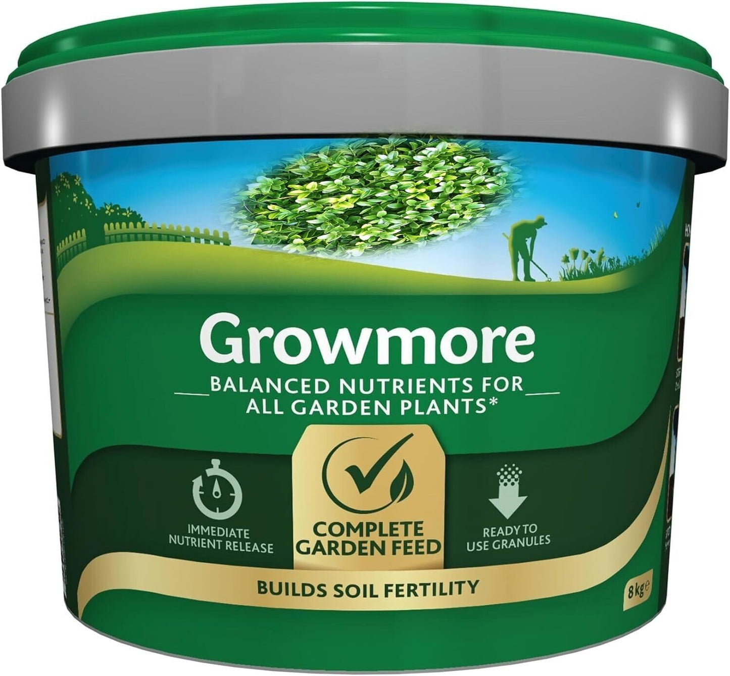 indigo Garden Multi-Purpose Plant Fertilisers Growmore 8kg Tub