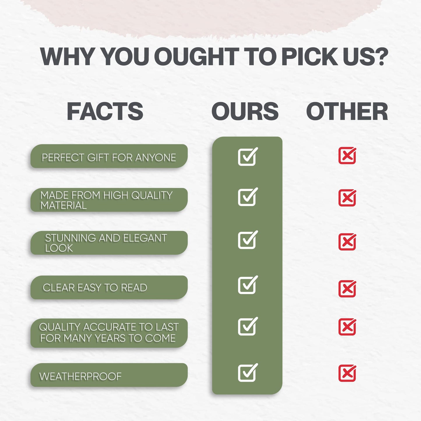 HH Home Hut Outdoor indoor Garden Wall Clock Hand Painted church clock 30cm rust